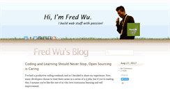 Desktop Screenshot of fredwu.me